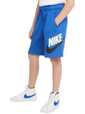 Nike Boy's Sportswear Club + HBR Fleece Shorts (Big Kids)  XS